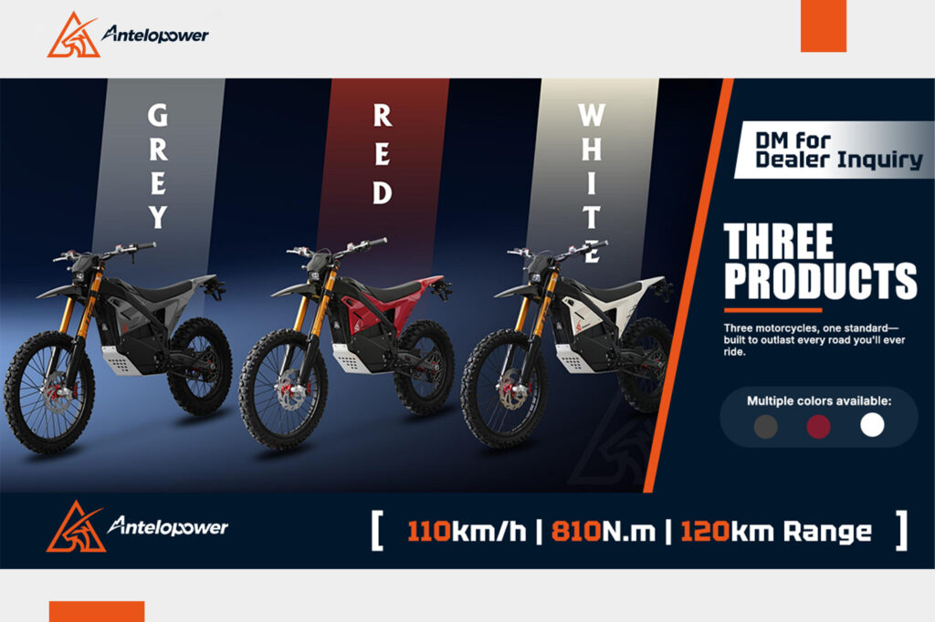 Electric Enduro Dirt Bike: LA25 Elite Machine in 3 Colorways