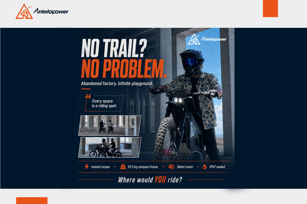 Enduro Electric Motorcycle – Antelopower Versatile E-Dirt Bike