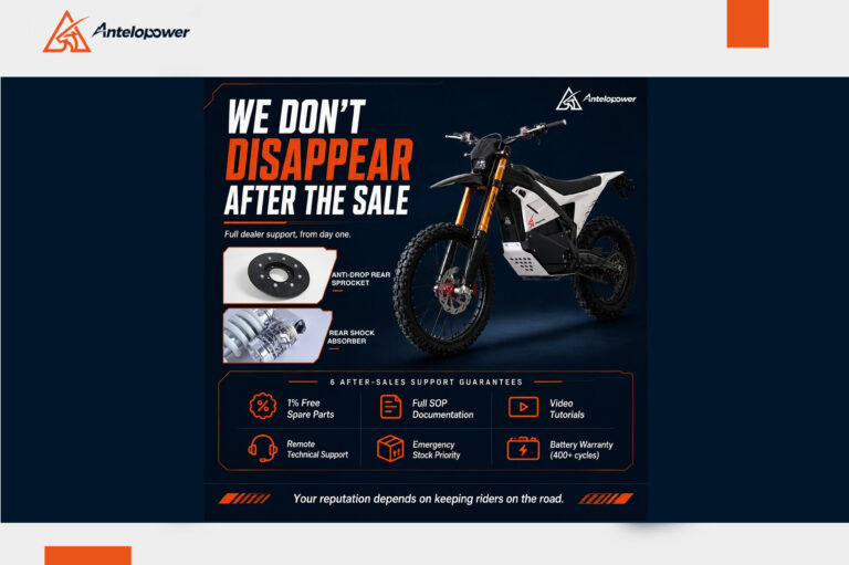 Electric Enduro Dirt Bike: Antelopower All-Round After-Sales Support for Global Dealer Partners
